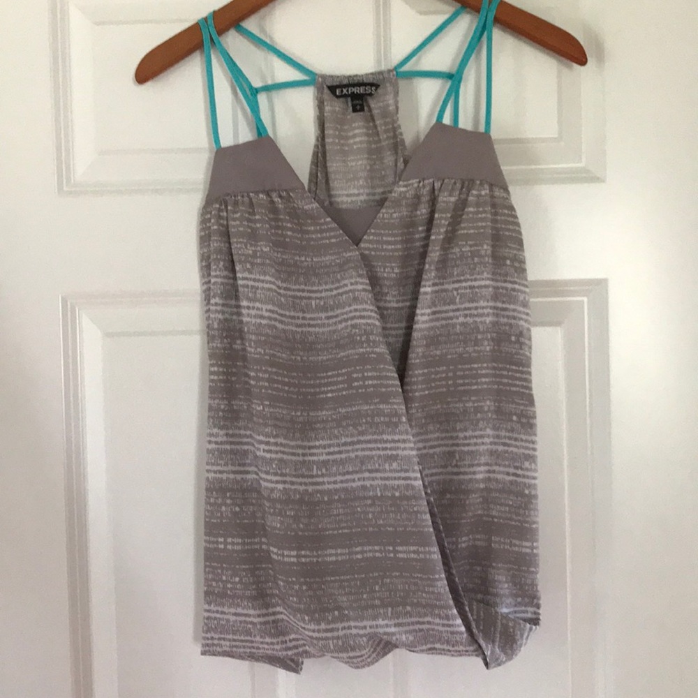 Express faux wrap tank